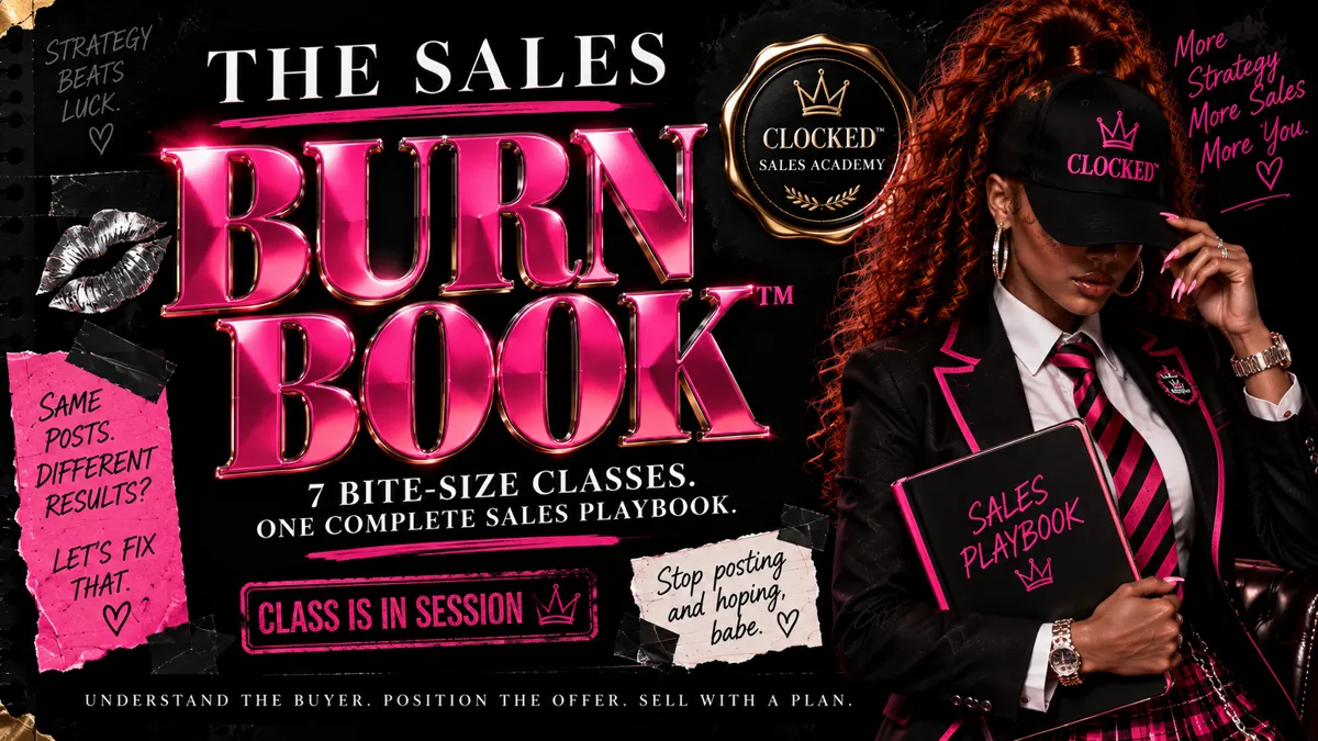 THE SALES BURN BOOK 💋 cover